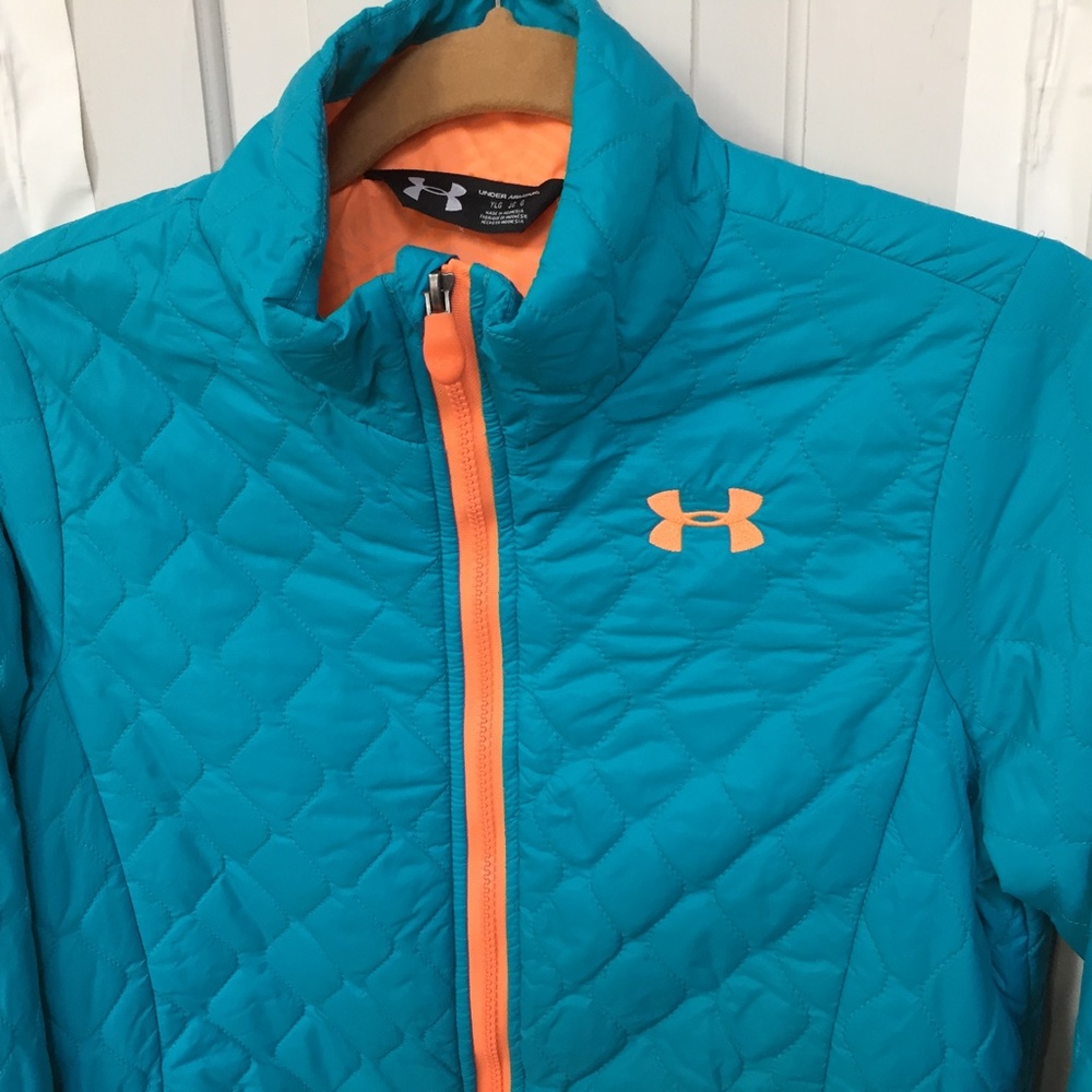 Under Armour Storm 1 Blue Quilted Jacket Youth Lg/ Women Sm - Picture 10 of 16